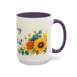 Every Day Is A Fresh Start mug | Floral sunflower coffee mug