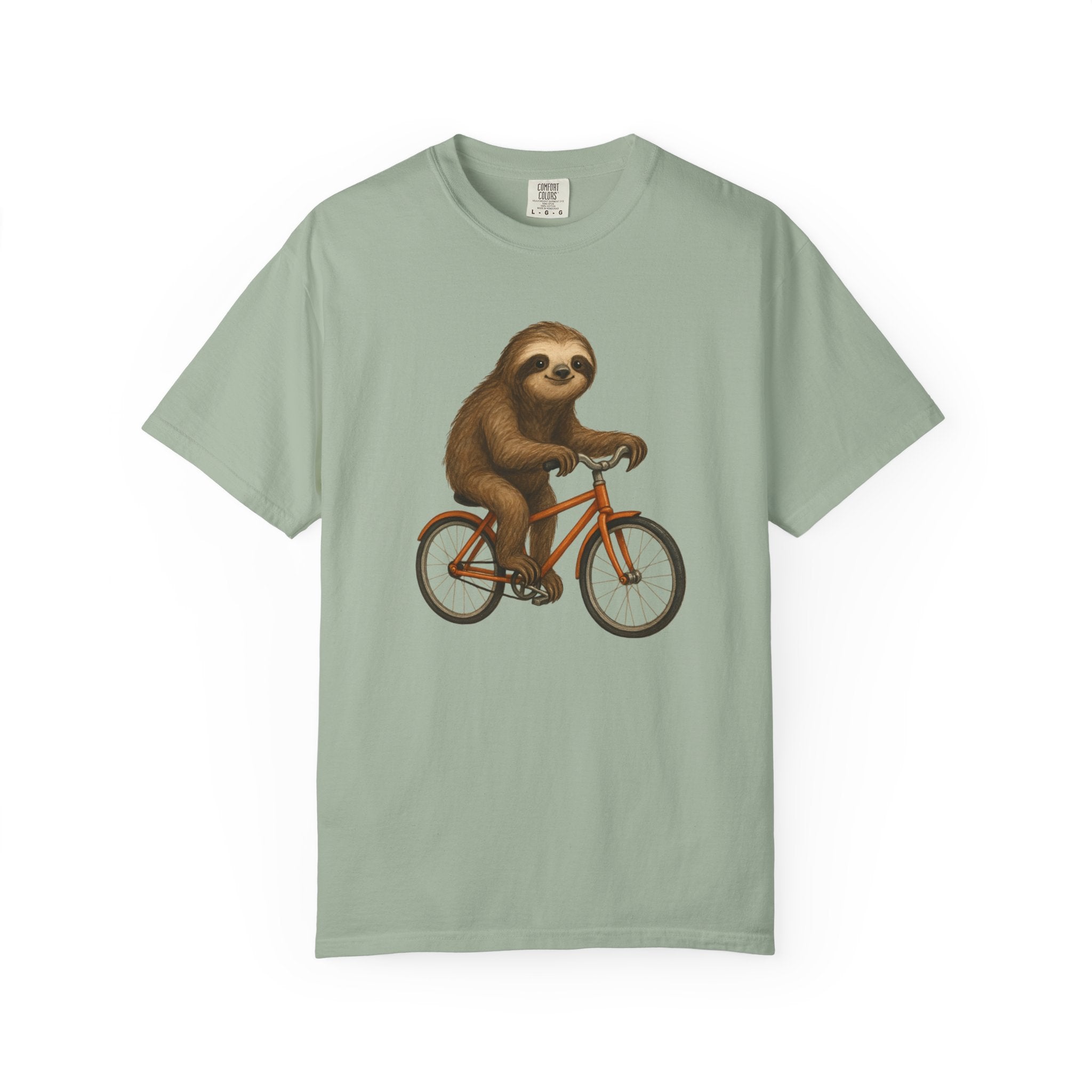 Sloth Bicycle Shirt – Funny Riding Bike Illustration Tees for Cycling Lover