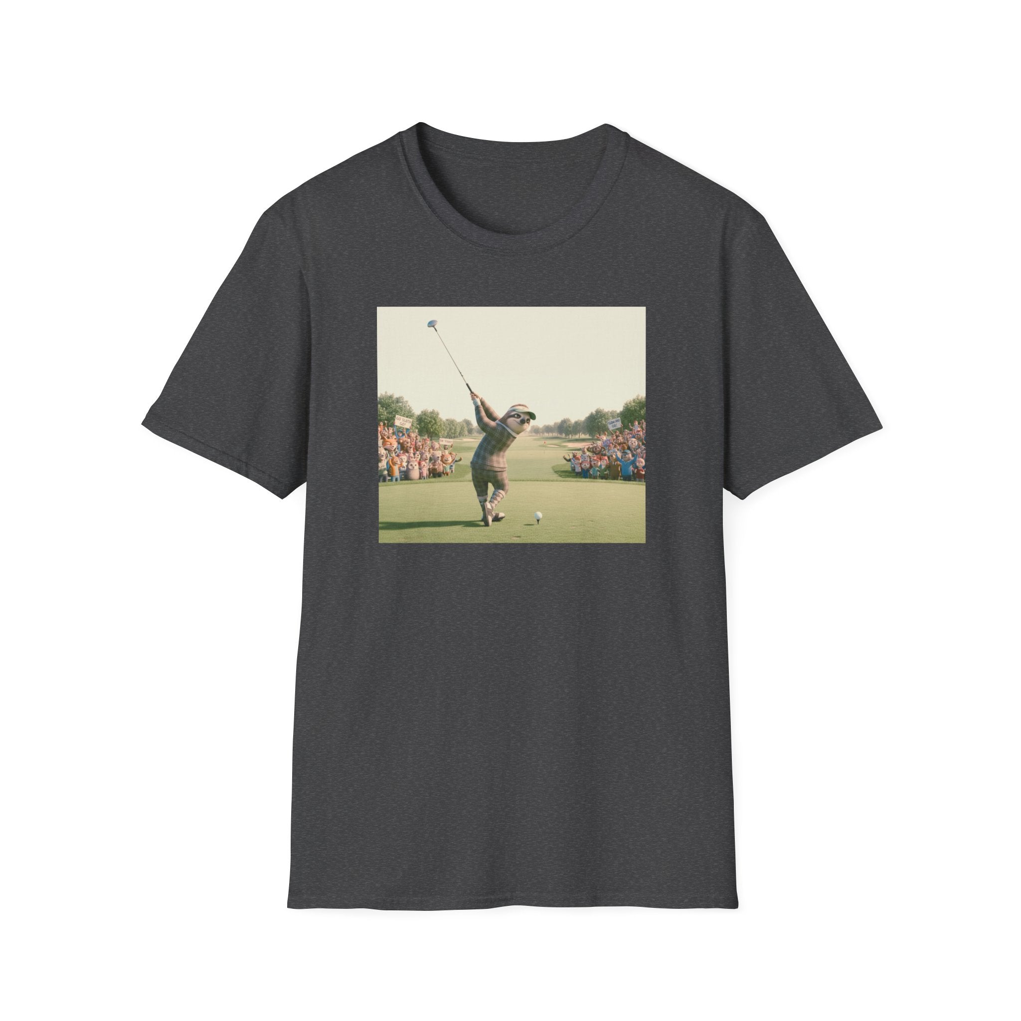Sloth Golfer 3D Animation T-Shirt | Cinematic CGI Sporting Character