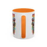 Groovy Mama Butterfly Mug | Retro Psychedelic Floral Design