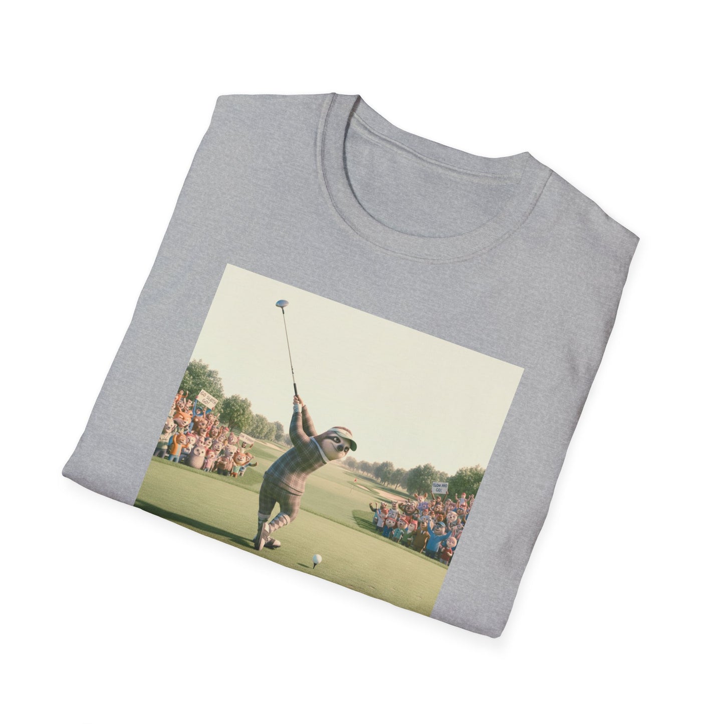 Sloth Golfer 3D Animation T-Shirt | Cinematic CGI Sporting Character