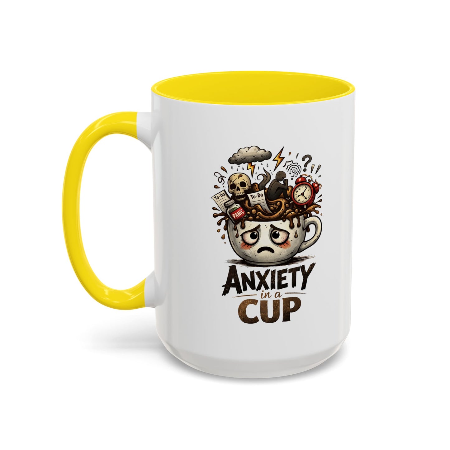 Anxiety in a Cup Coffee Mug | Accent 11oz 15oz