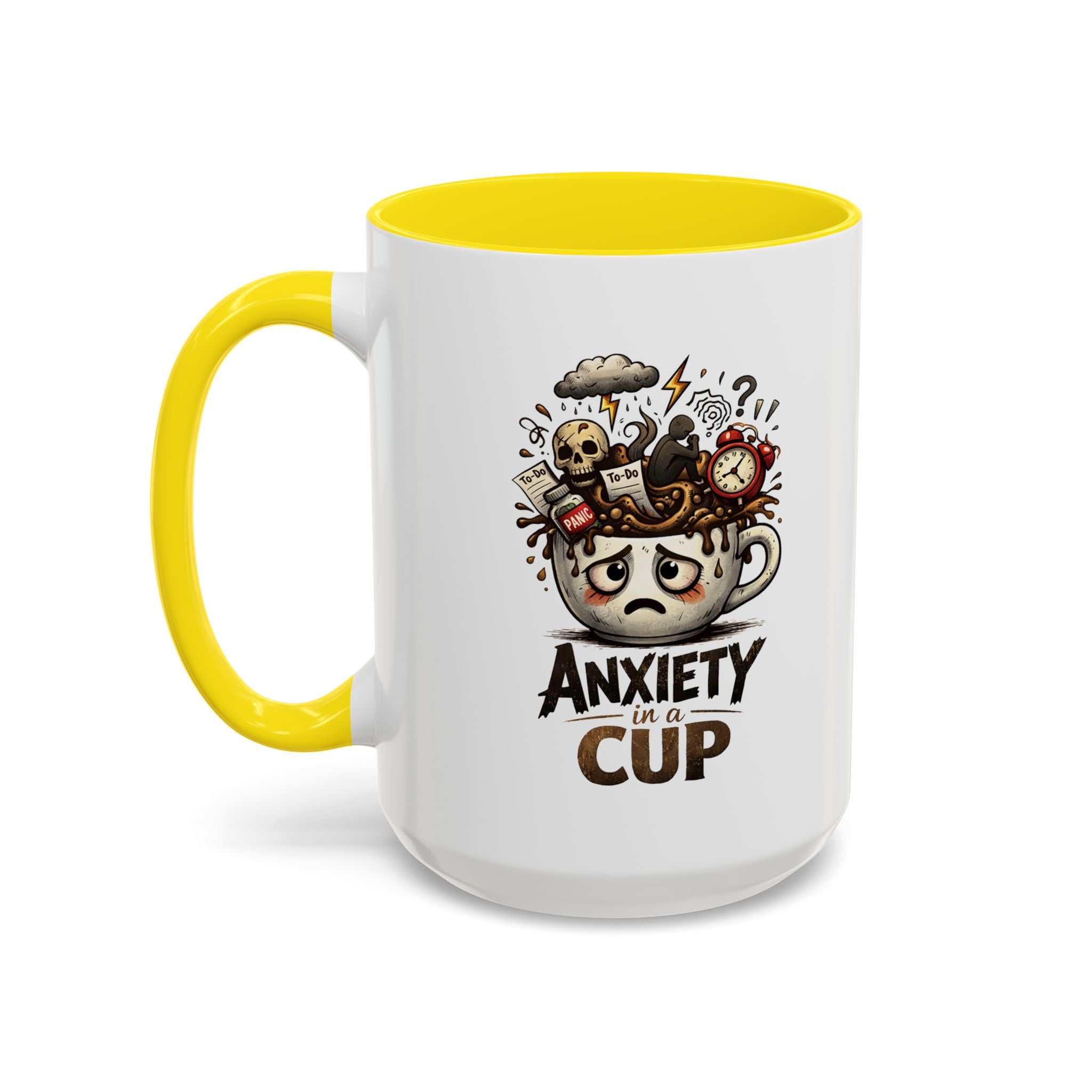 Anxiety in a Cup Coffee Mug | Accent 11oz 15oz