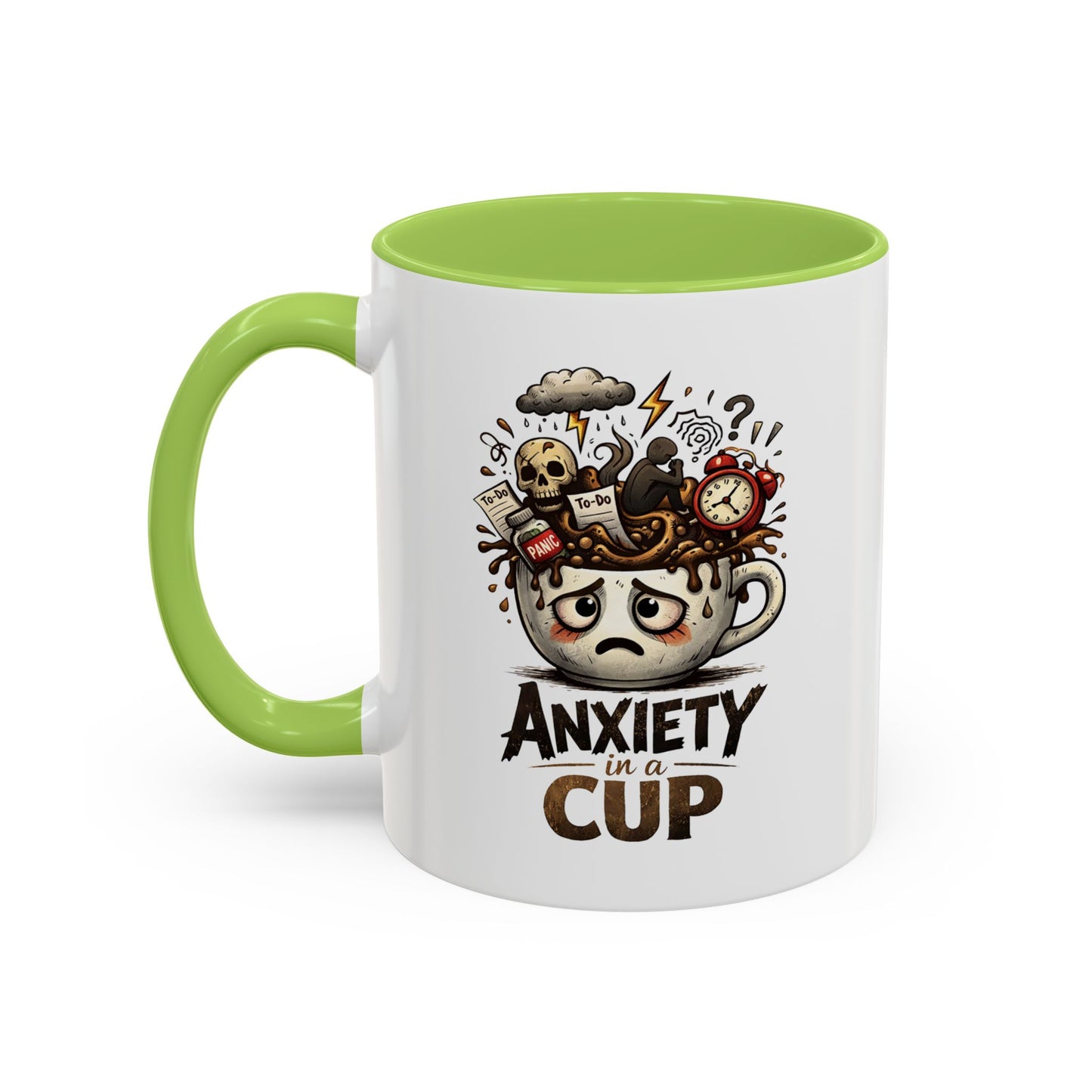 Anxiety in a Cup Coffee Mug | Accent 11oz 15oz