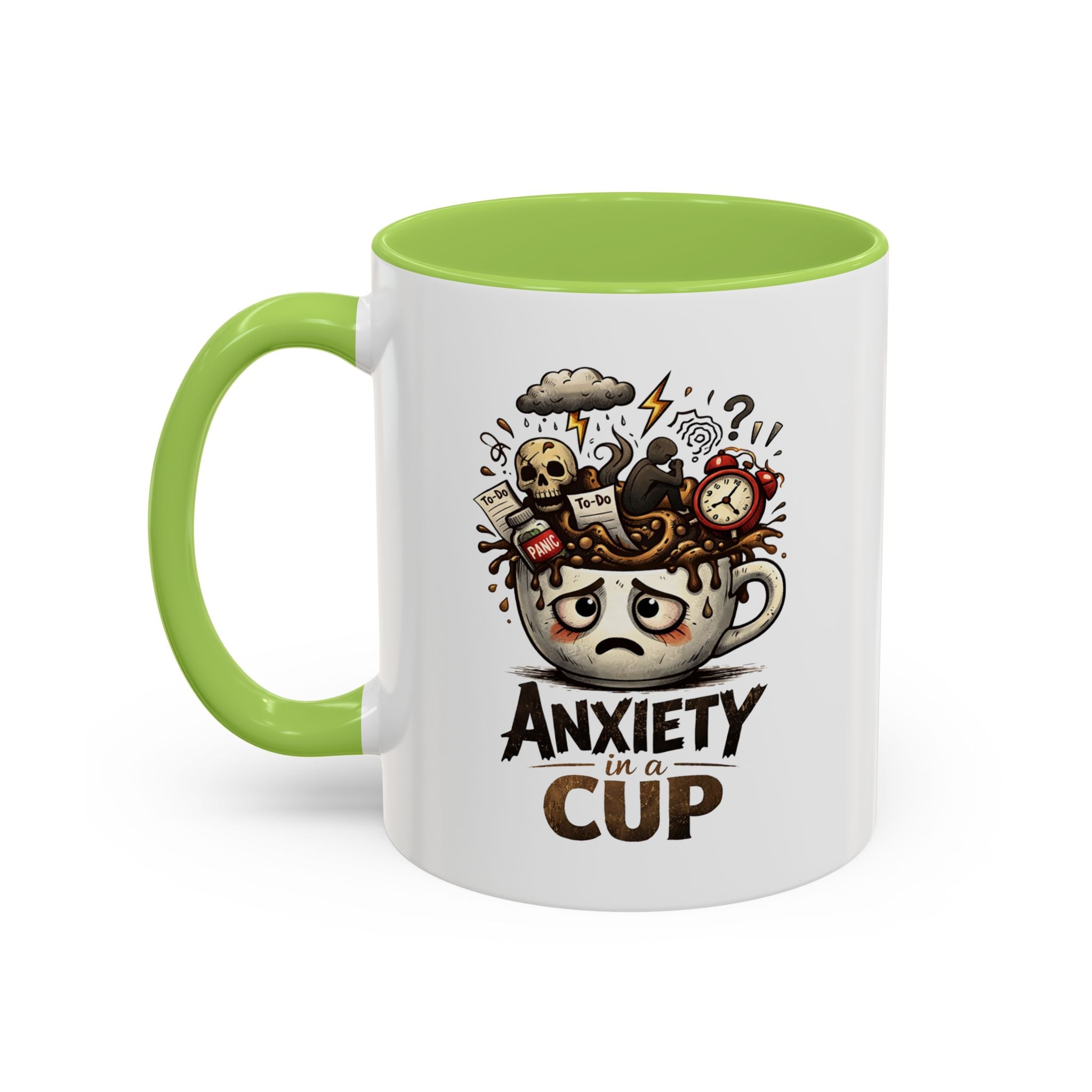 Anxiety in a Cup Coffee Mug | Accent 11oz 15oz