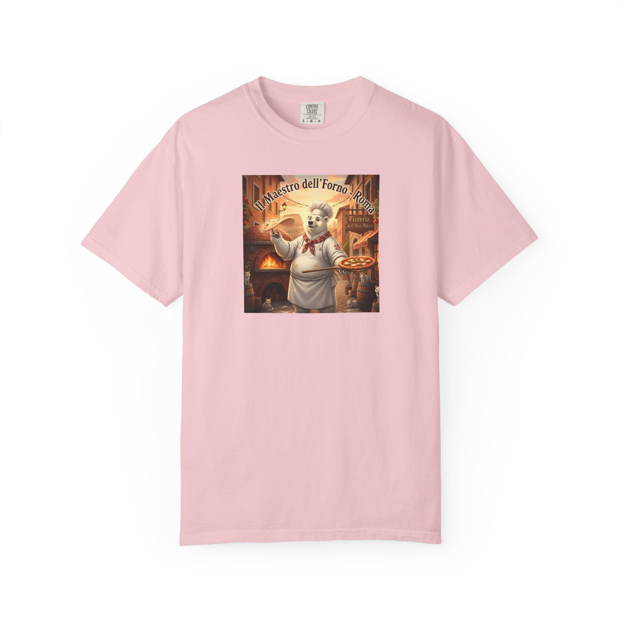 Polar Bear Italian Bakery Chef Pizza Maestro T-shirt | Vintage Pizzeria Illustration