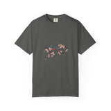 Birds on Cherry Blossom Branch T-Shirt | Japanese Floral Illustration