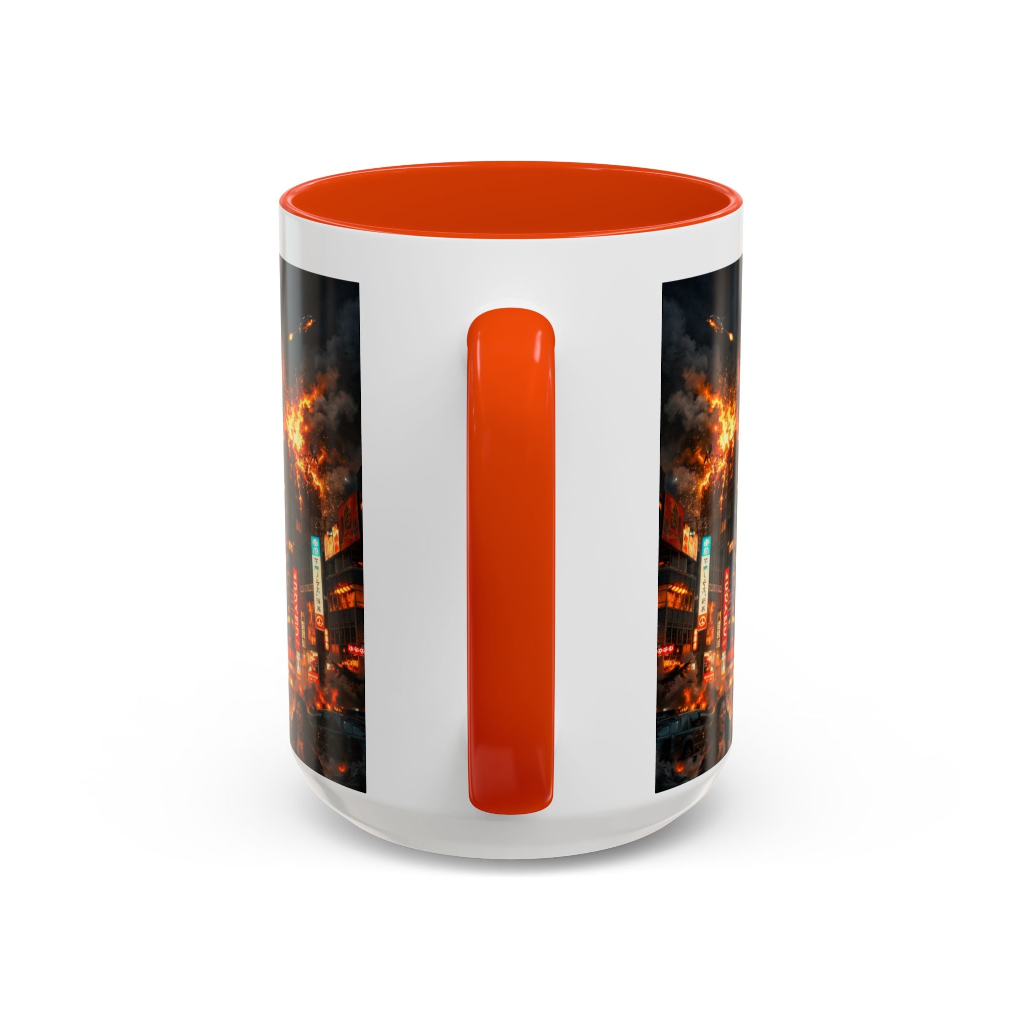 Catzilla Tokyo Cityscape Mug | Color Interior 11oz 15oz