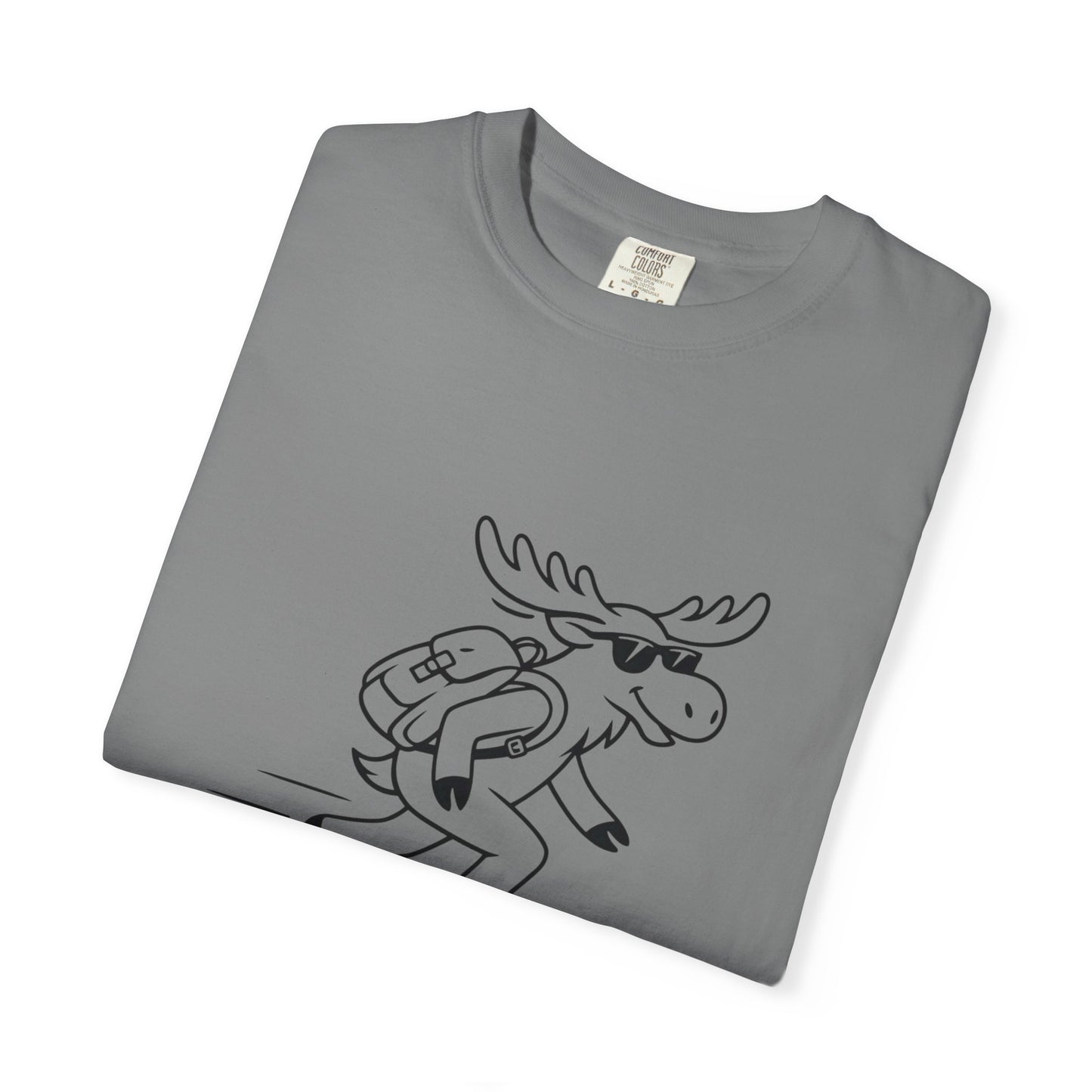 Skateboarding Moose T-shirt | Skateboard Cartoon Graphic Tee