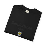 Despickleball Me pickleball graphic T-shirt | pickle paddle logo tee
