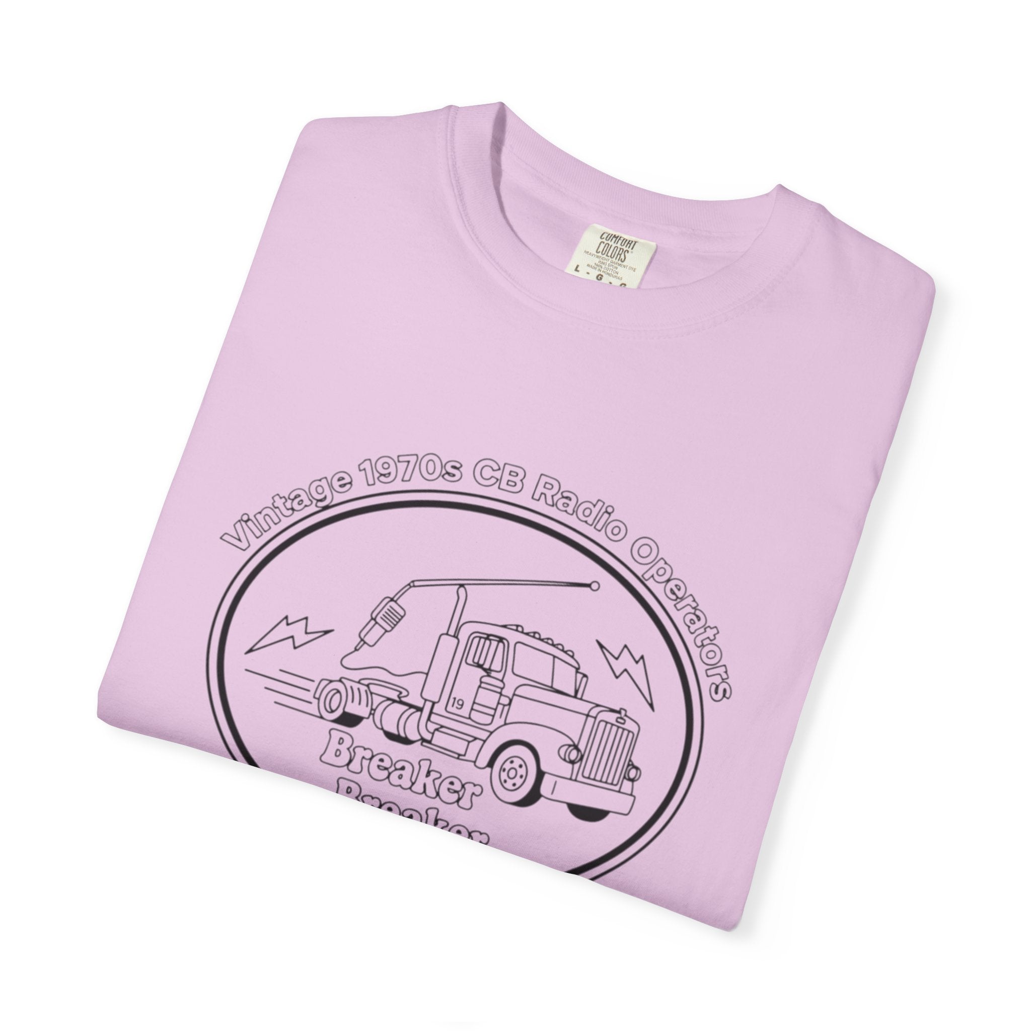Vintage Semi Truck Line Art T-Shirt | Trucker Logo Tee