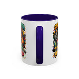 Straight Outta Meow The Kitty 90s Hip Hop Mug | Color Accent