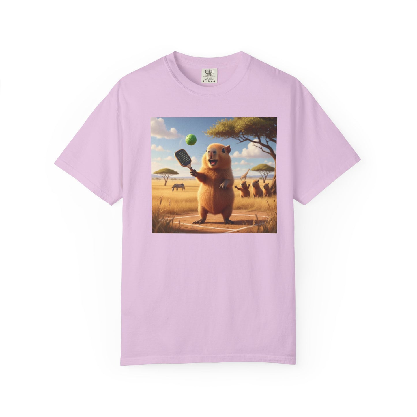Capybara Pickleball T-shirt | Cute Animal Sports Meme
