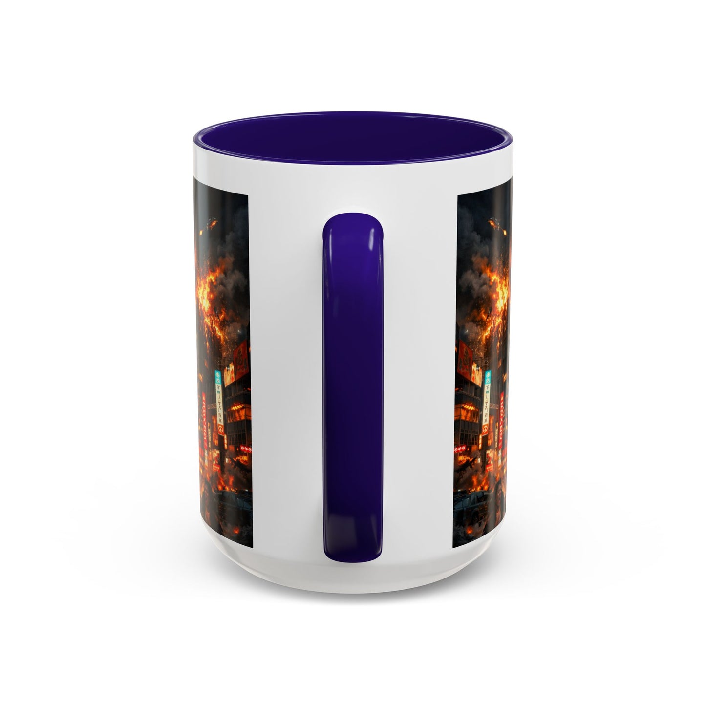 Catzilla Tokyo Cityscape Mug | Color Interior 11oz 15oz