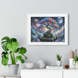 Cosmic Genesis Bonsai - Giclée Art Print on Canvas