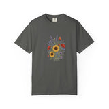 Sunflower and Wildflower Bouquet T-Shirt | Floral Botanical Garden Tee