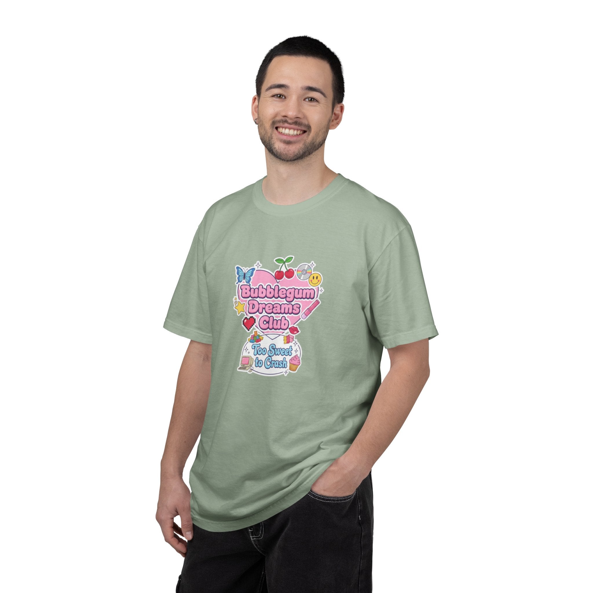 Bubblegum Dreams Club T-shirt | Pastel Hearts, Cute Kawaii Graphic