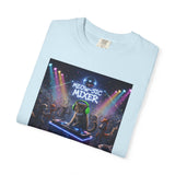 Melodic Mixer DJ Cat T-shirt | Neon Retro Music Party