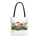 Vintage Mushroom Wildflower Specimen Study Tote Bag