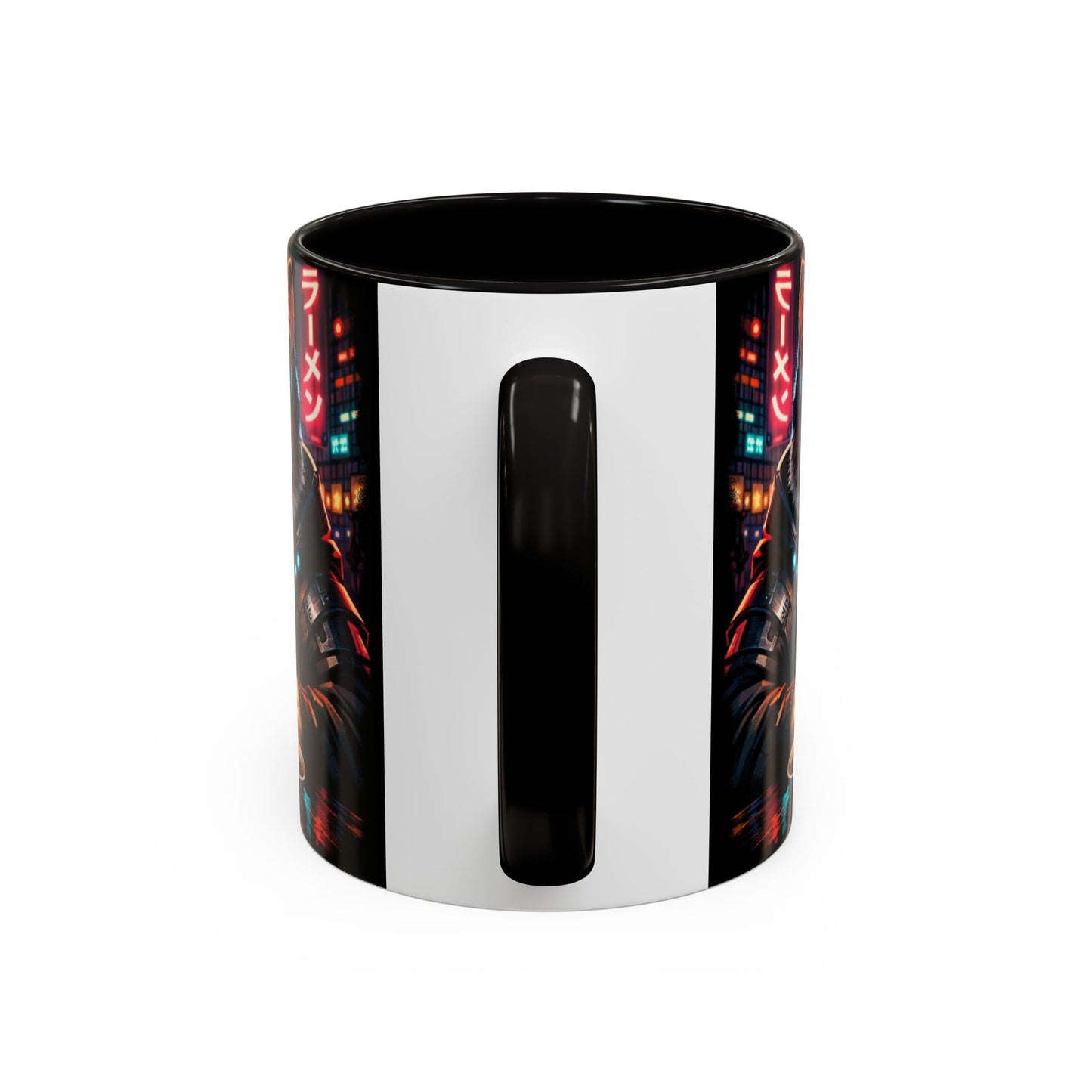 Cyberpunk Sushi Cat Mug | 11oz 15oz Ceramic Coffee Cup