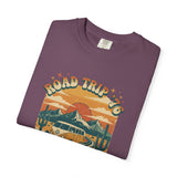 Road Trip '76 T-shirt | Vintage Camper Van Sunset Graphic
