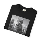 Purr-zilla van Scoop Unisex Garment-Dyed T-shirt