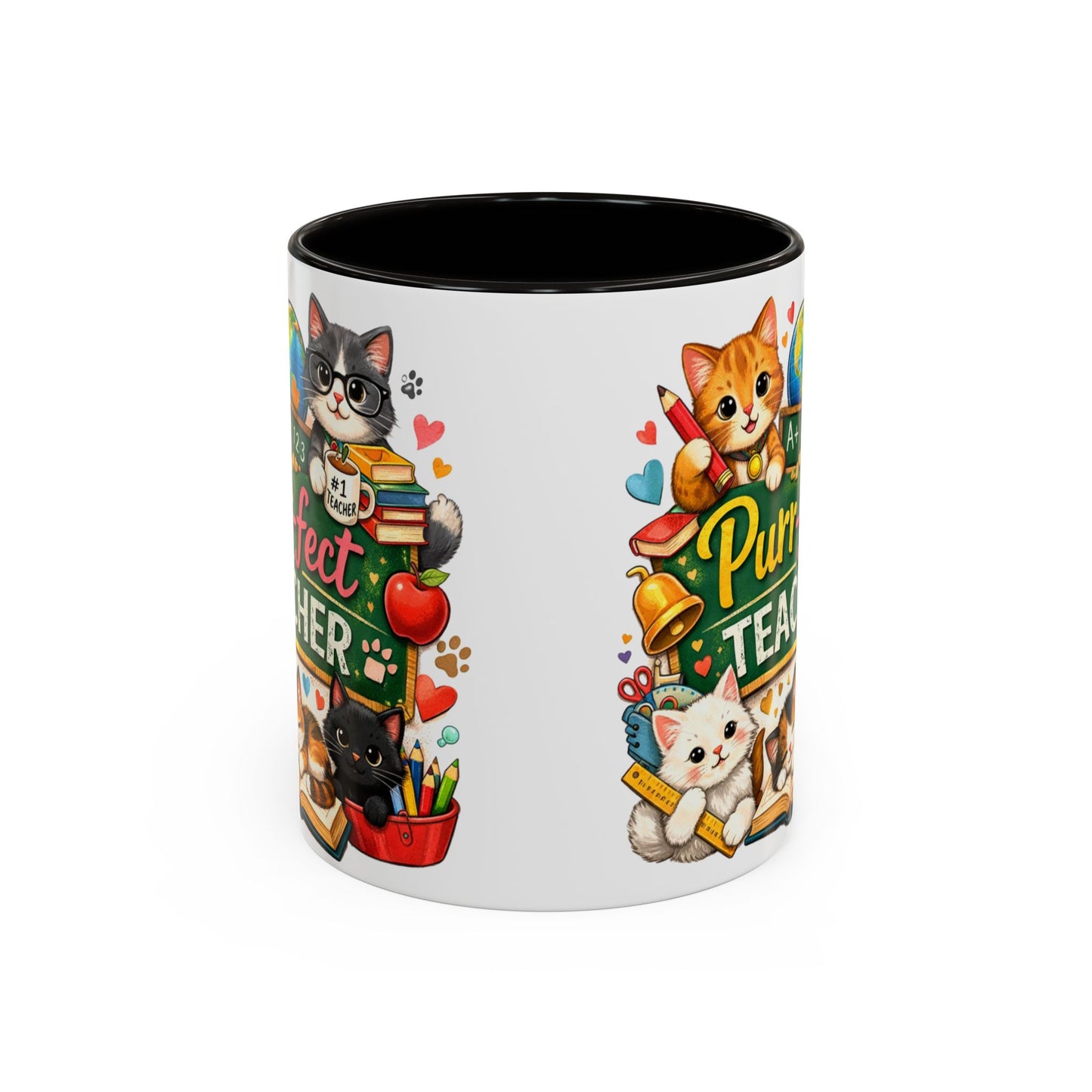 Purr-fect Teacher Mug | Cat Classroom Design, 11oz or 15oz