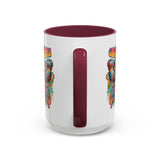 Groovy Mama Butterfly Mug | Retro Psychedelic Floral Design