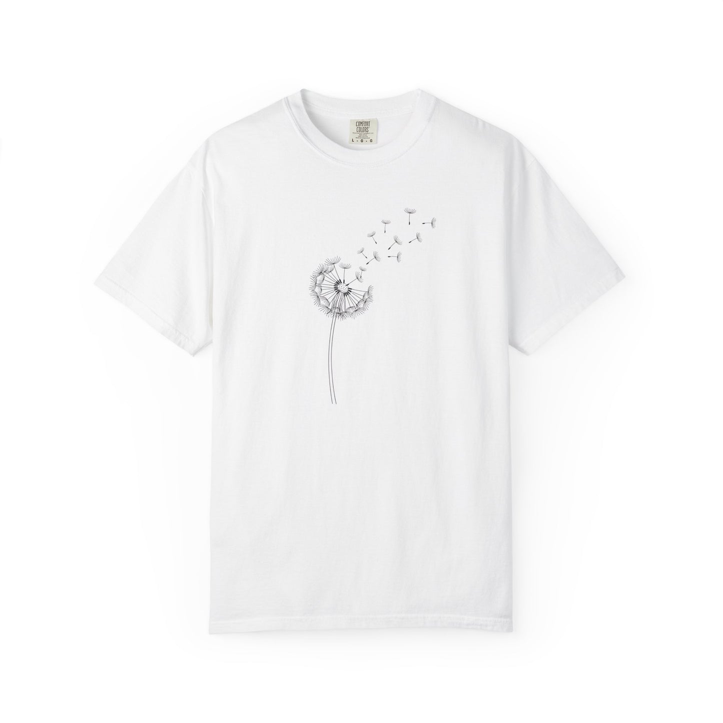 Dandelion Puff Tee | Dandelion Seeds T-Shirt, Minimal Botanical Shirt