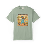 Smash the Savannah Capybara Pickleballer T-Shirt | Animal Sports Graphic Tee