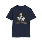 Capybara Blonde. Dress Pose T-Shirt | Retro Black & White Illustration