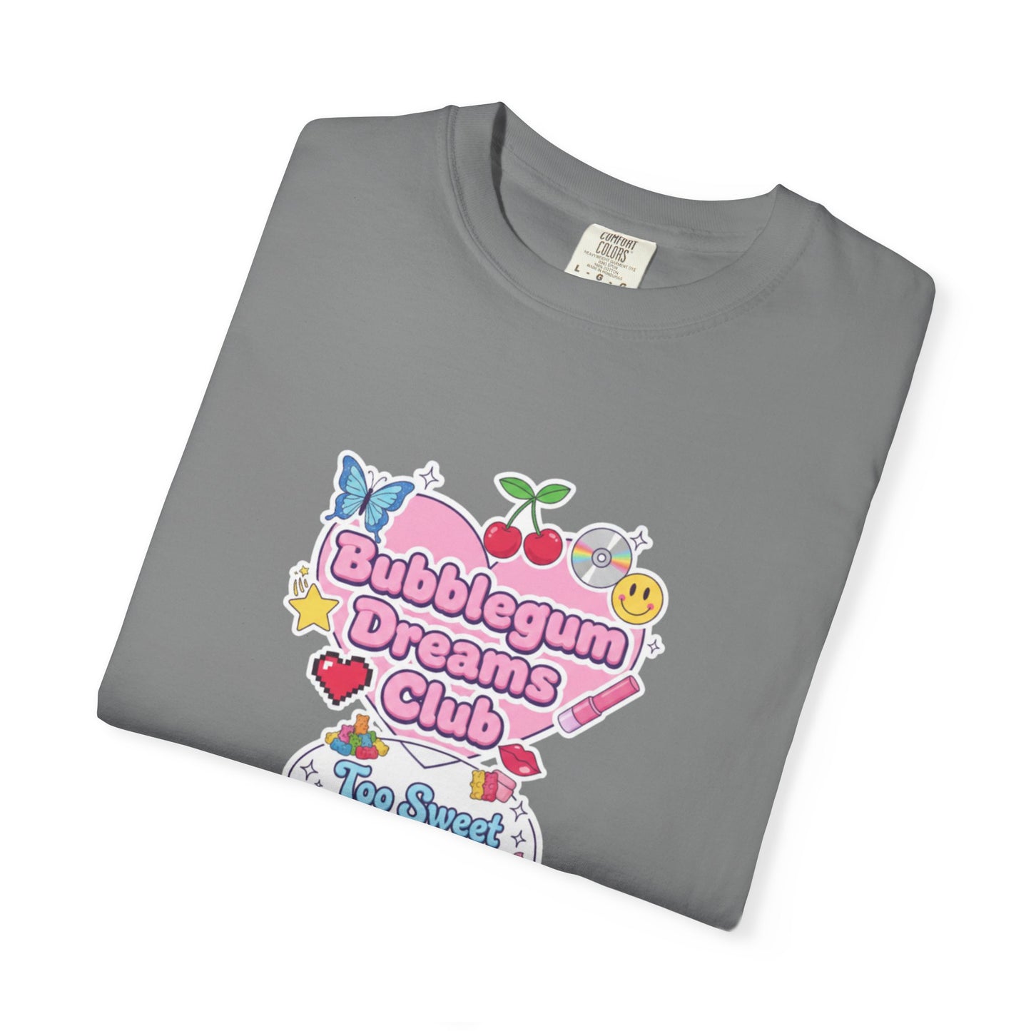 Bubblegum Dreams Club T-shirt | Pastel Hearts, Cute Kawaii Graphic