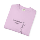 No Pickleball Today T-shirt | Stick Figure Funny Pickleball Shirt