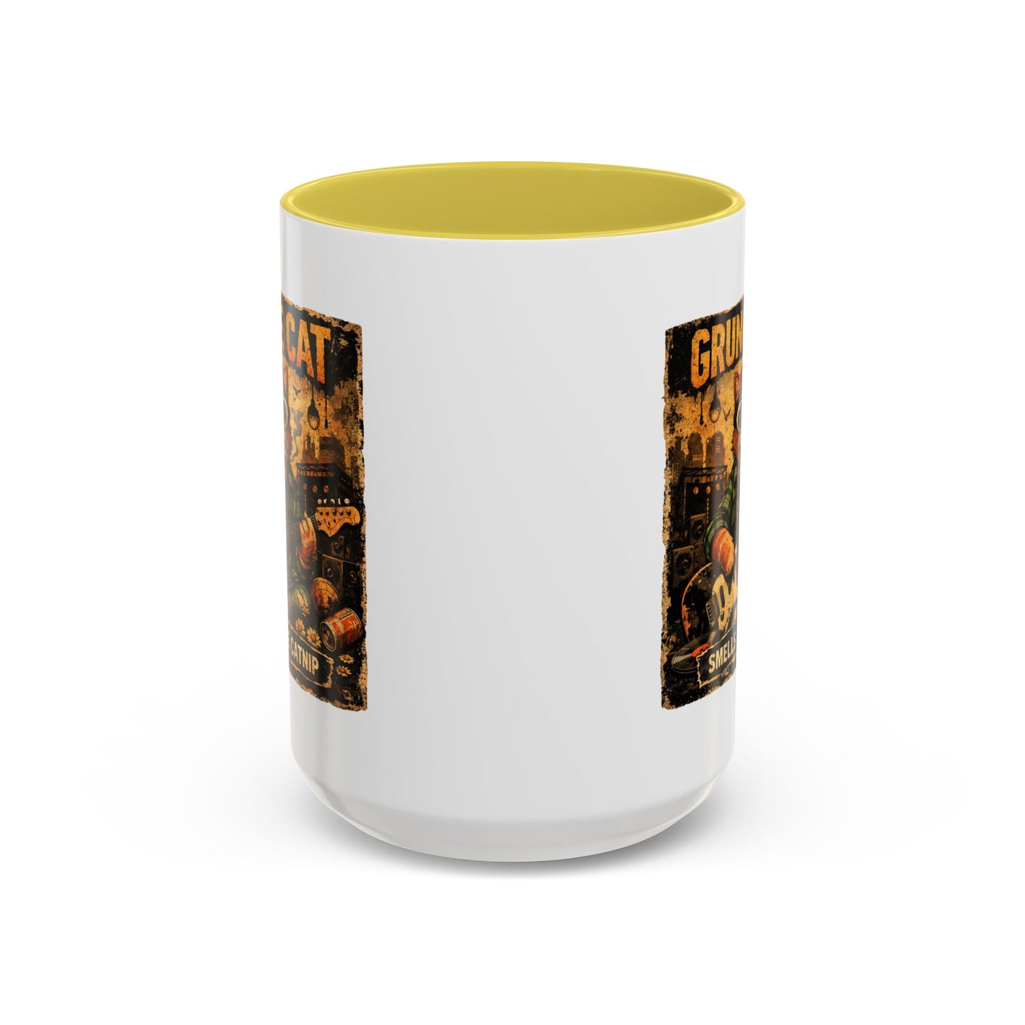 Grunge Cat Smells Like Catnip Mug | Ceramic Coffee Cup