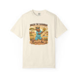 Smash the Savannah Capybara Pickleballer T-Shirt | Animal Sports Graphic Tee
