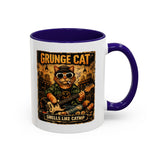Grunge Cat Smells Like Catnip Mug | Ceramic Coffee Cup