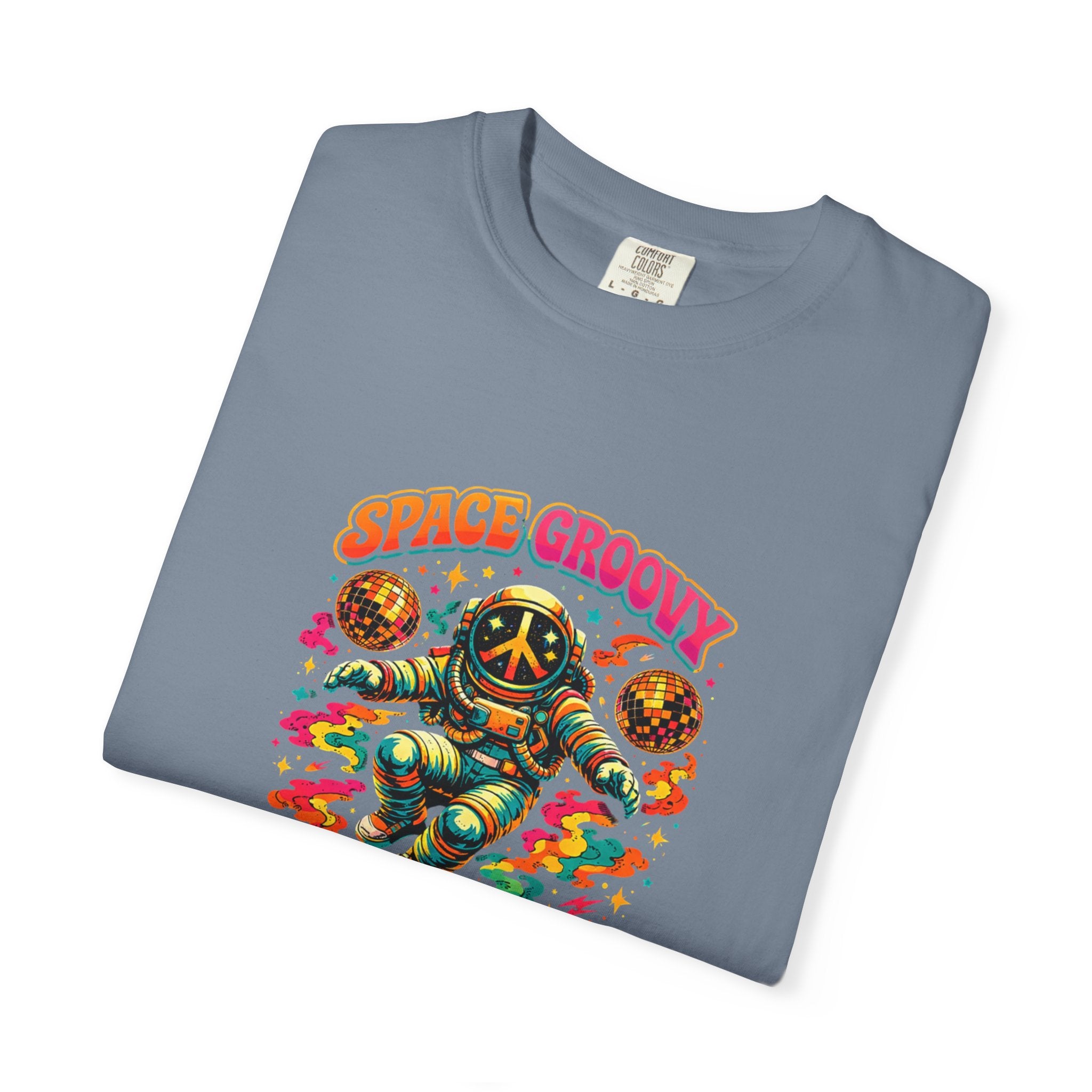 Space Groovy Astronaut T-shirt | Retro Psychedelic Space Art