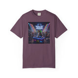 Melodic Mixer DJ Cat T-shirt | Neon Retro Music Party