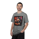 Sushi-Eating Cat T-Shirt | Neon Japanese Street Food Art