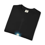Moonlit Acoustic Guitar T-Shirt | Night Sky Guitar Silhouette