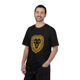 Golden Lion Head T-shirt | Minimal Animal Graphic Tee