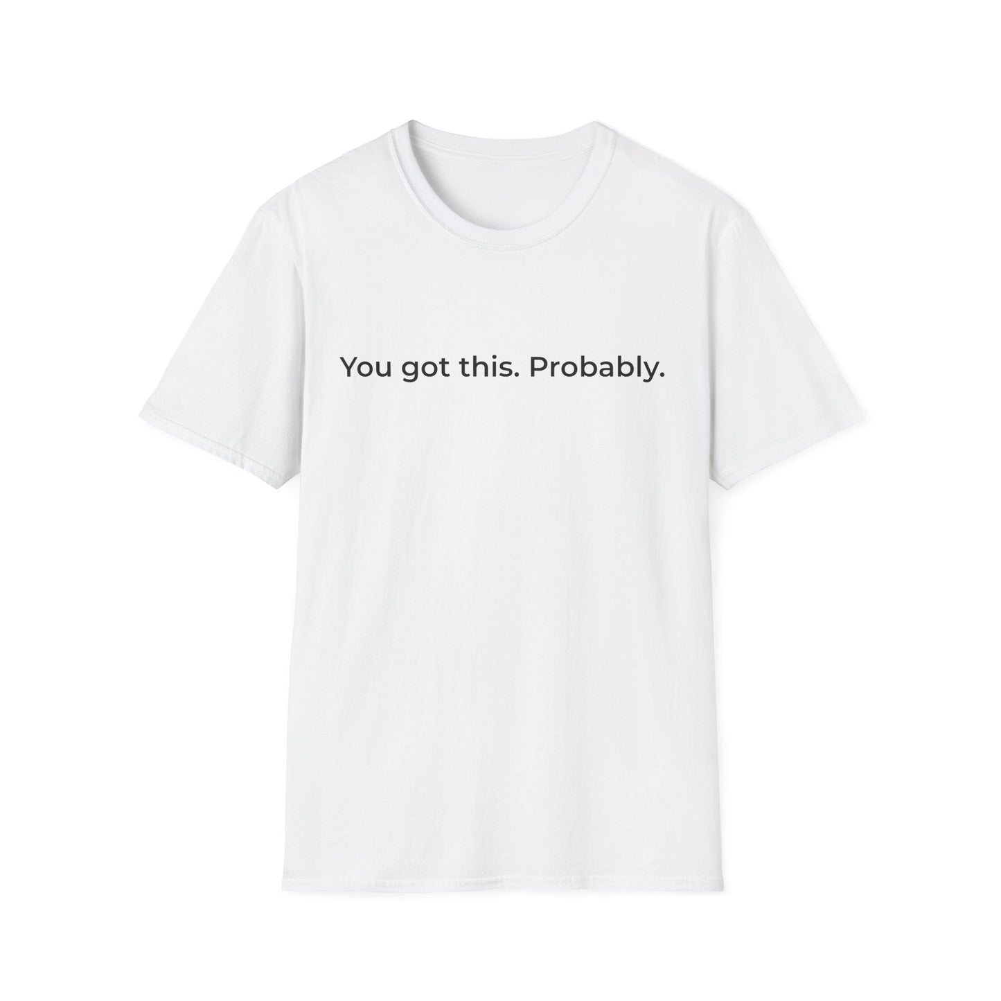 You Got This Probably T-Shirt | Minimal Text Tee, Sarcastic Motivational Shirt
