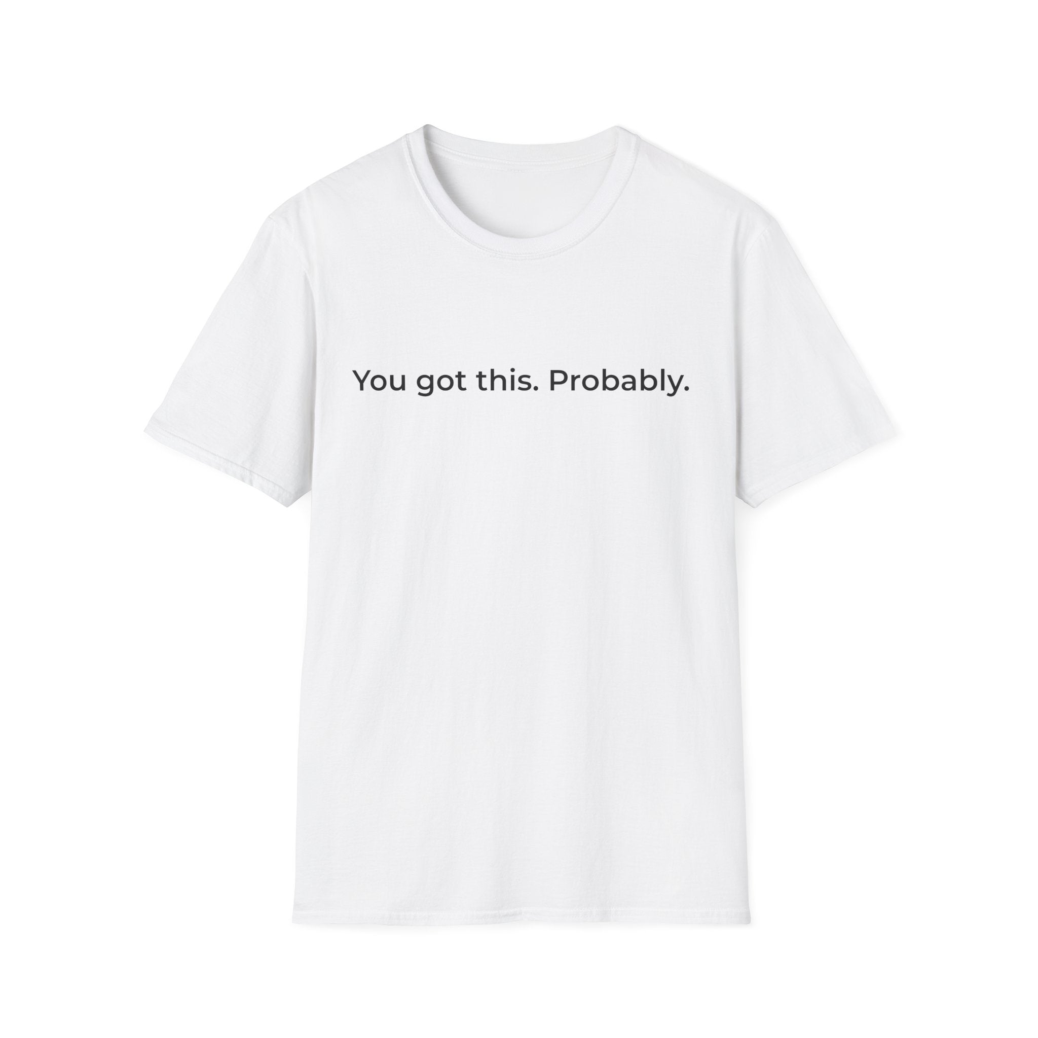 You Got This Probably T-Shirt | Minimal Text Tee, Sarcastic Motivational Shirt