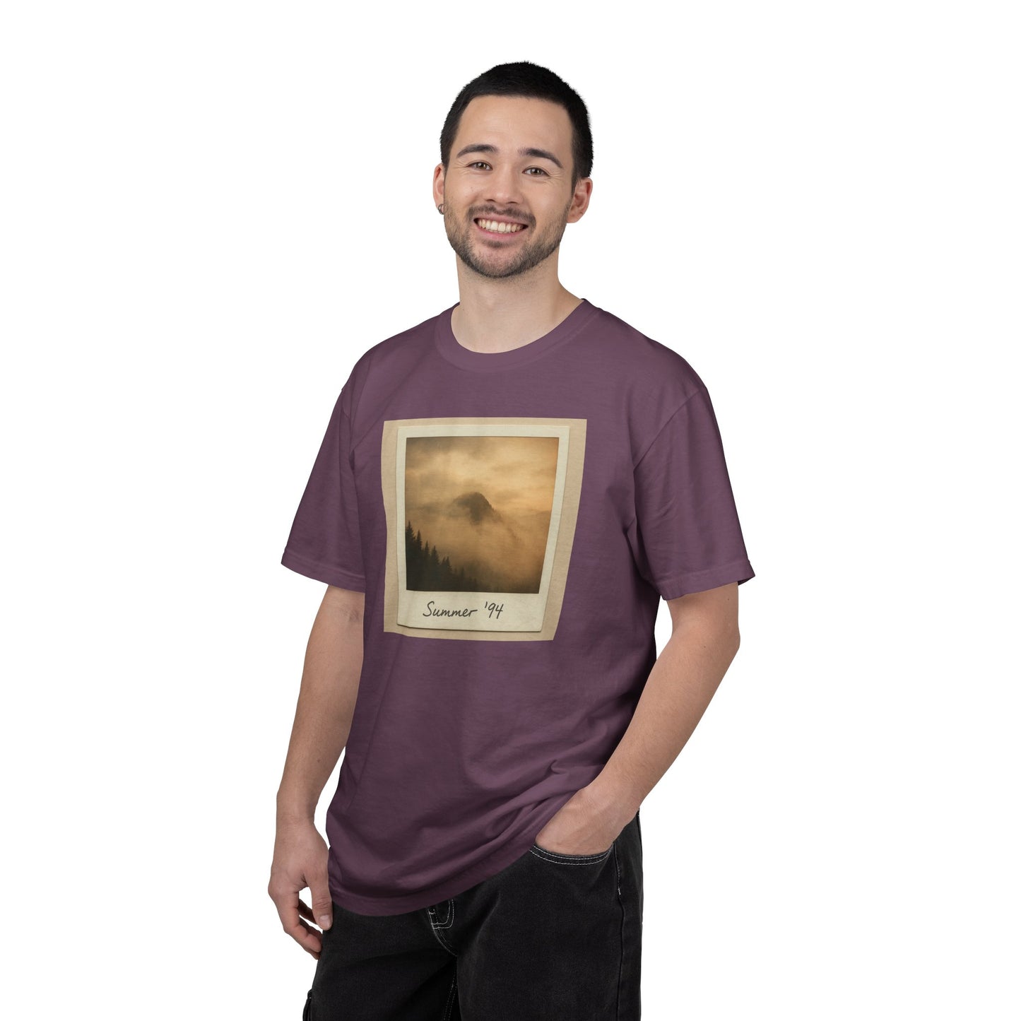 Vintage Polaroid Mountain Photo T-Shirt | Summer '94