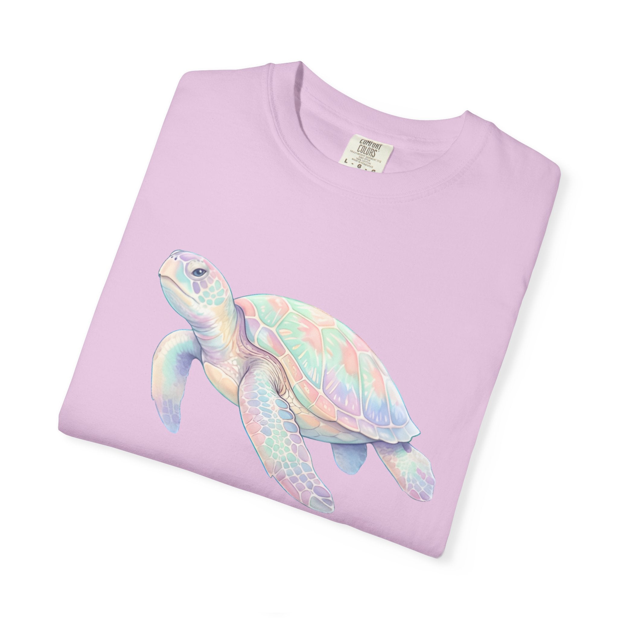 Pastel Sea Turtle T-shirt | Watercolor Marine Life Tee