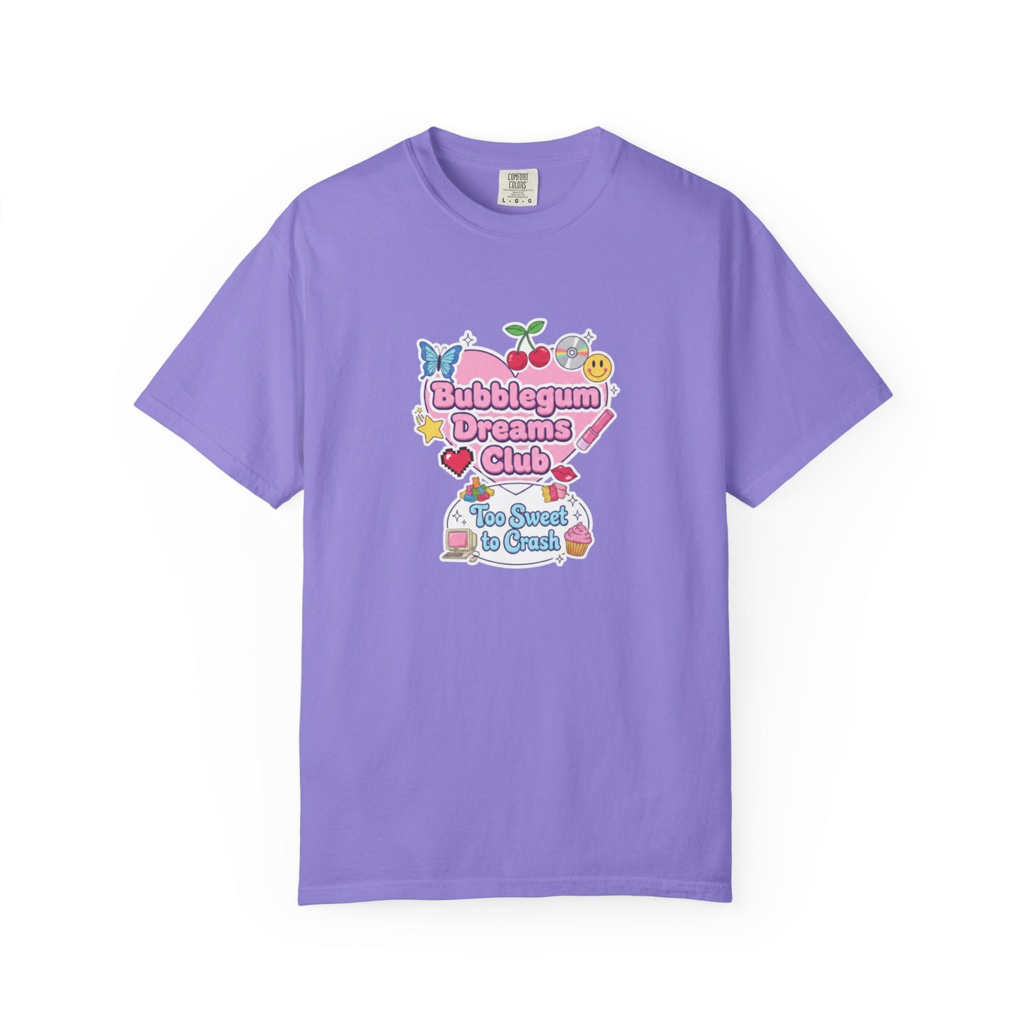 Bubblegum Dreams Club T-shirt | Pastel Hearts, Cute Kawaii Graphic