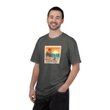 Capybara Patrol Sunset Surfing Capybara T-Shirt | Retro Beach Vibes