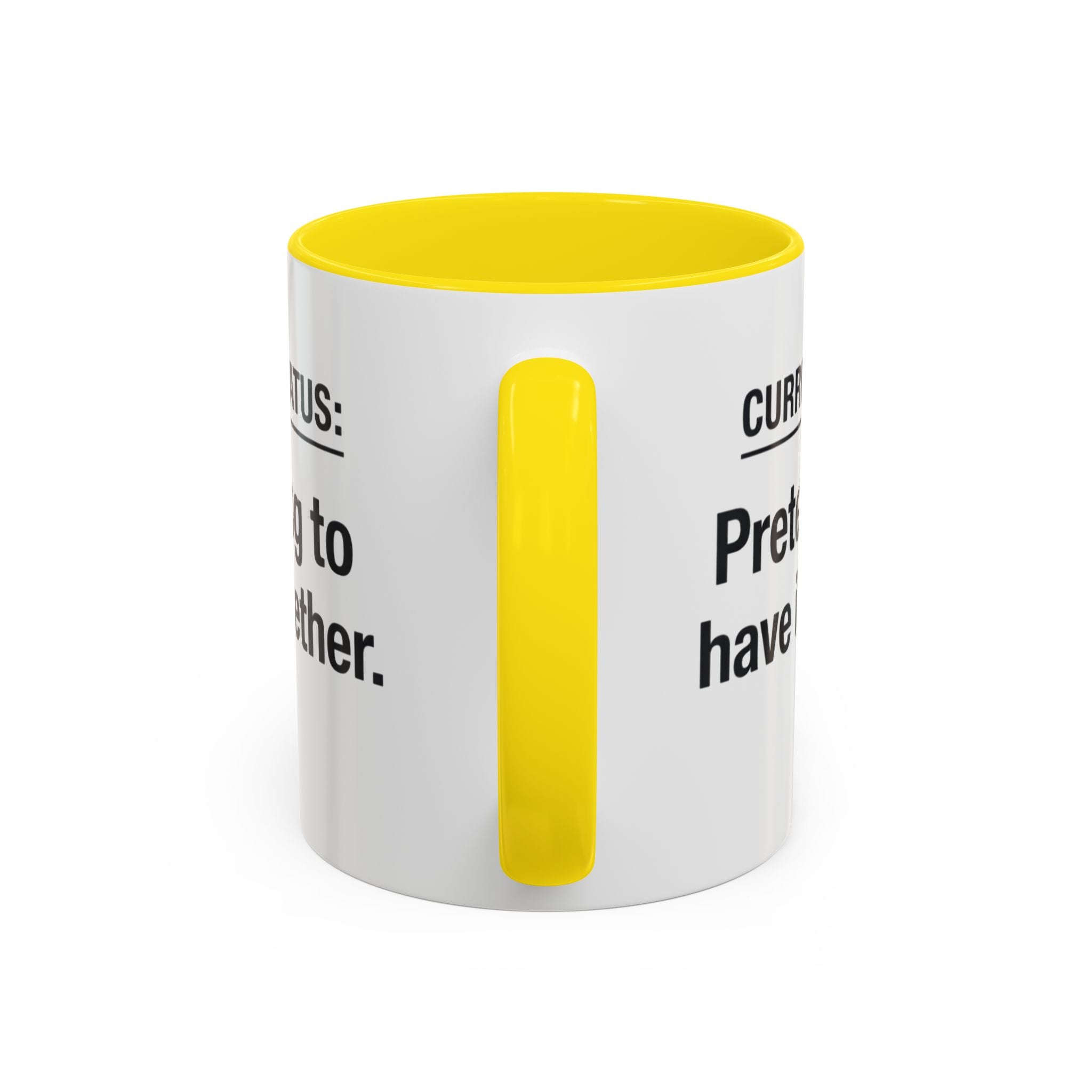 Current Status: Pretending to Have It Together mug | Accent Coffee Mug
