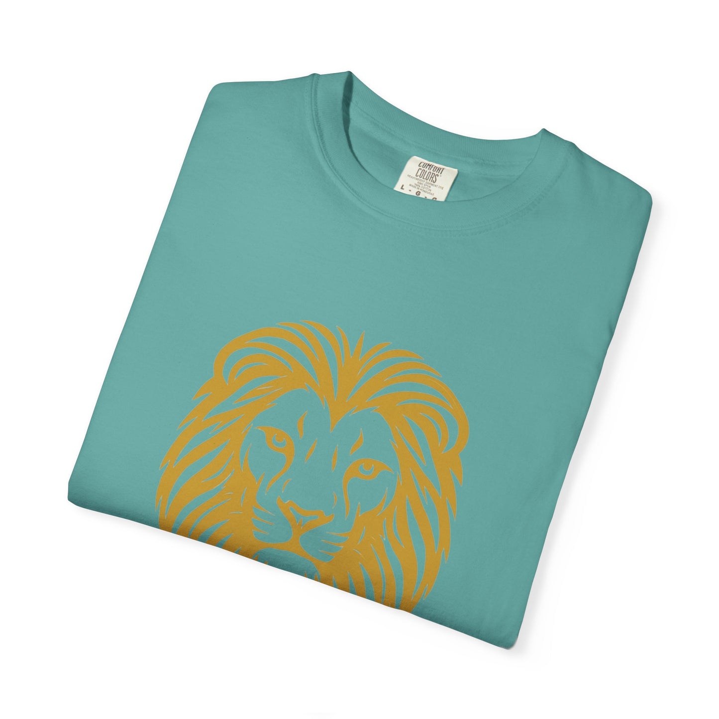 Golden Lion Head T-shirt | Minimal Animal Graphic Tee