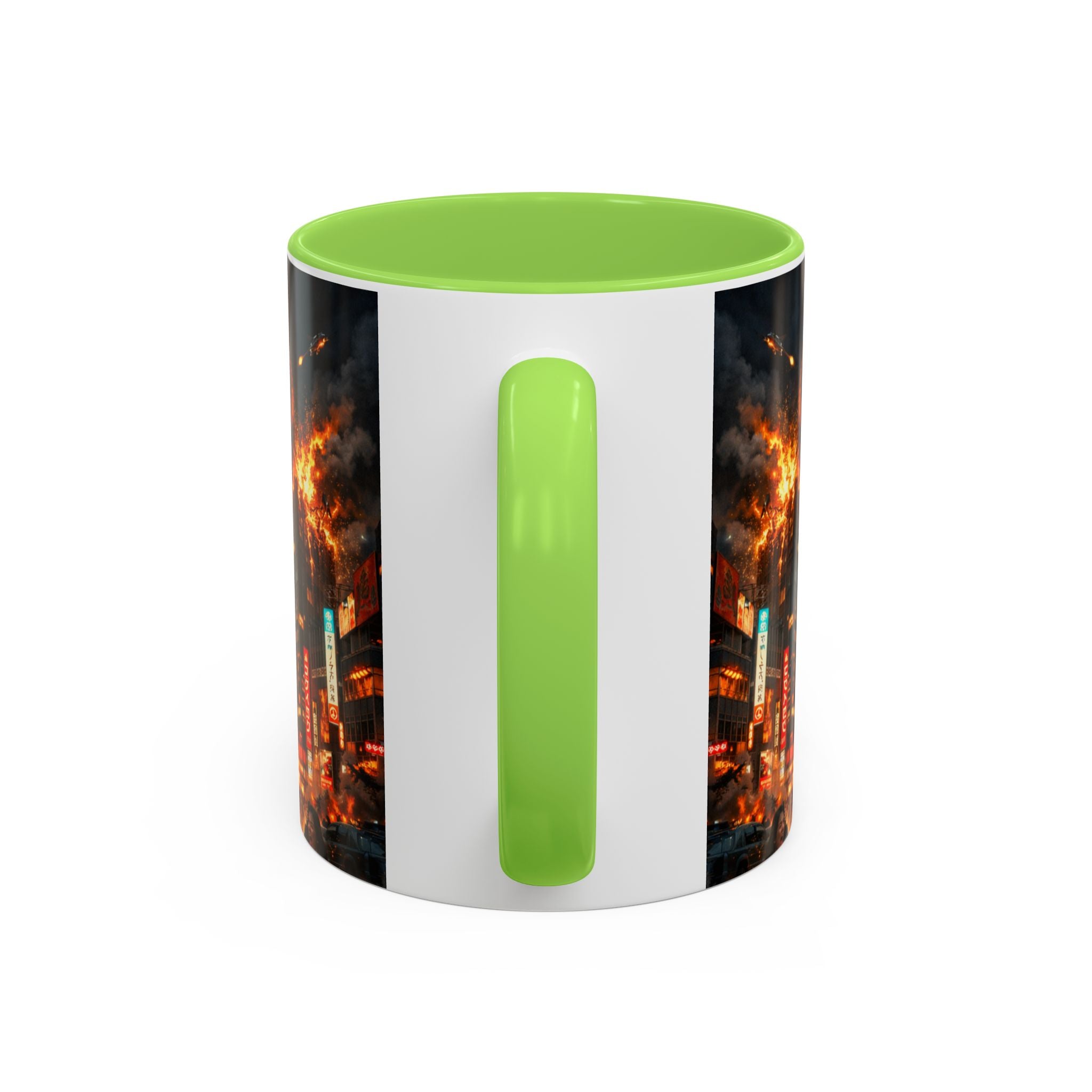 Catzilla Tokyo Cityscape Mug | Color Interior 11oz 15oz
